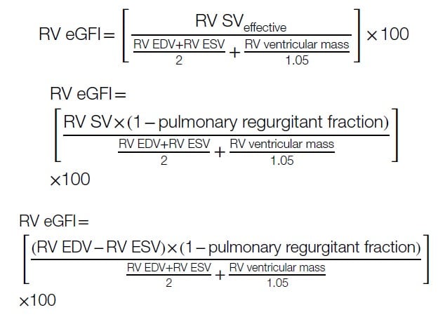 pulmunary regurgitant fraction